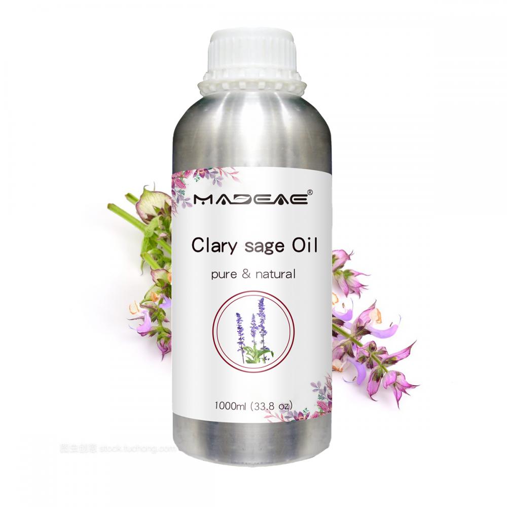 Выработка массового растительного экстракта 1L Эфирное масло Clary Sage для домашней ароматерапии по уходу за кожей