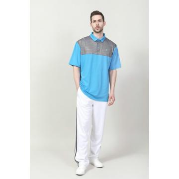 MEN'S CONTRAST CUT SEW POLO SHIRT