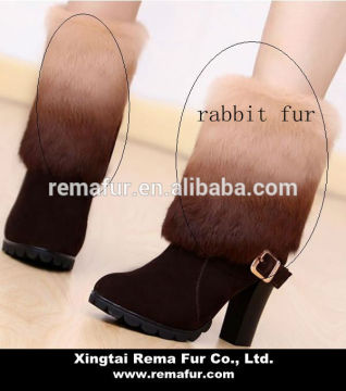 High quality real rabbit fur plates / carpet / blanket for boot