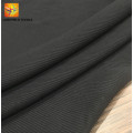 Обычное изделие из крашеной ткани в рубчик для одежды черного цвета
