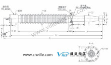 OIP Conduenser transformer bushing(draw lead)