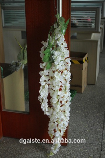 dry vine bulk silk long flower vine wedding party decoration pure white vine