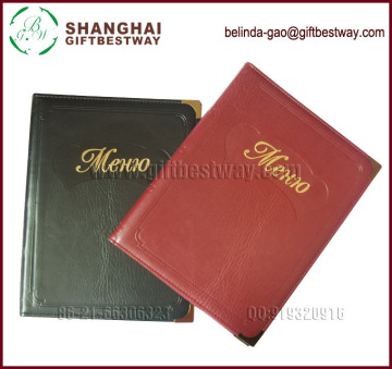 A4 Leather restaurant menu covers