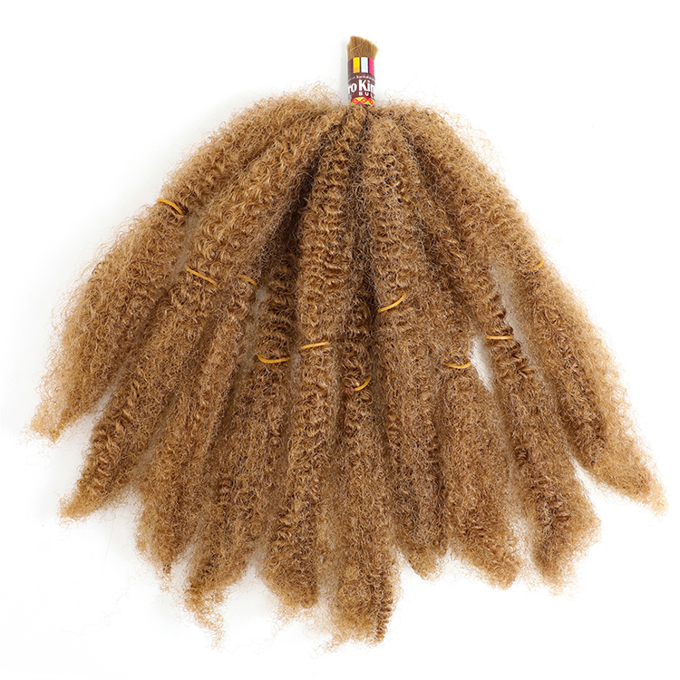 24 Inch Kanekalon Marley Braid Premium Fiber Afro Kinky Bulk Synthetic Hair