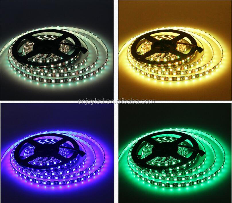 Manufacturers 12V5050 lights with black PCB IP20 IP65 waterproof 60 lights colorful RGB color single color changing LED light