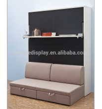 Modern smart space saving furniture DIY wooden wall sofa fold-out bed