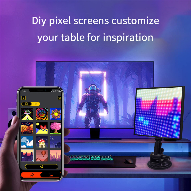 High Resolution 64x64 Pixel LED Smart screen Car Rear Window Display LED APP Programmable Car Sign LED Smart Car Screen