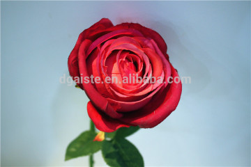 Home garden decorative 67cm tall artificial christmas single stem roses bulk Edmg10 1406