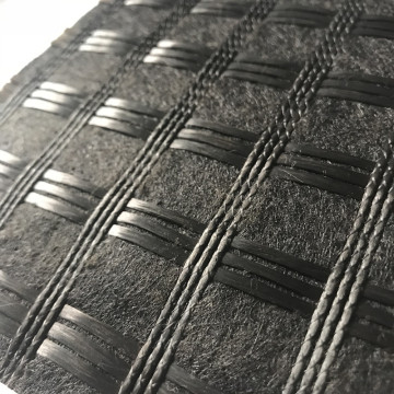 Glasfibergeogrid sydd med geotextilbelagd bitumen