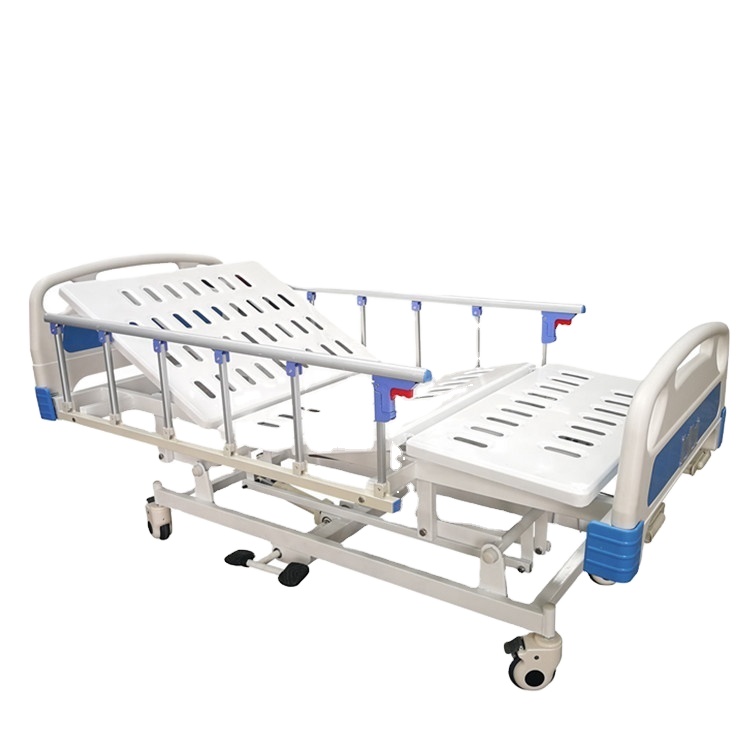 BT-AE118 3-function hydraulic lift manual backrest footrest adjustable hospital medical patient clinic care nursing bed prices