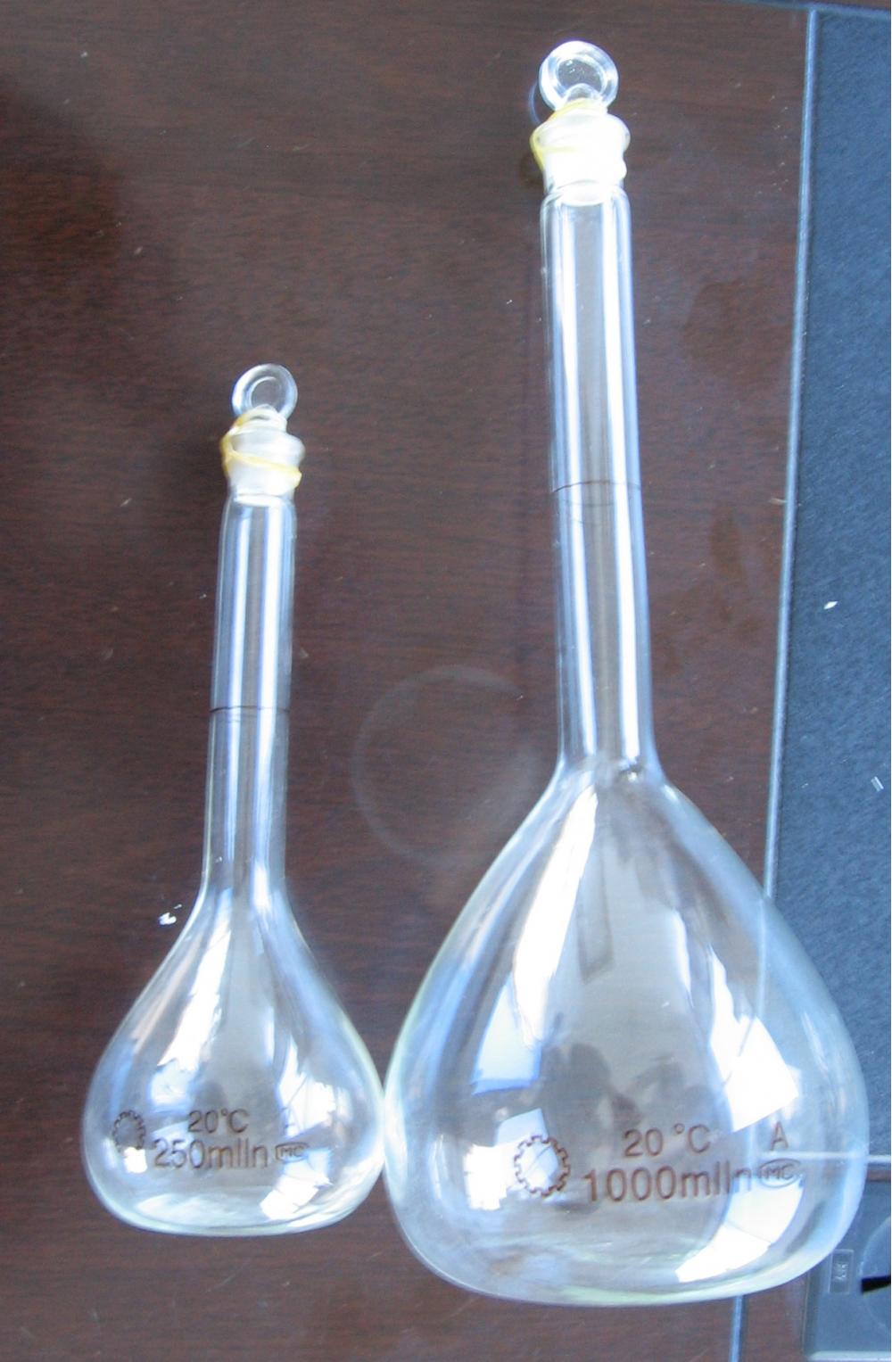 Volumetric Flask with One Graduation Mark Ground-in Glass Stopper/Plastic Stopper Grade A/B