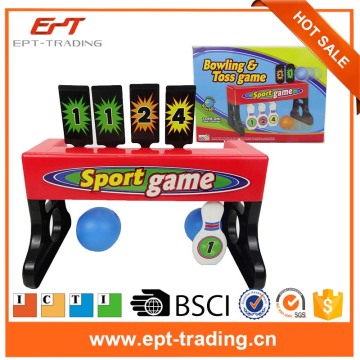 2 in 1 Kids plastic bowling set, Indoor game kids bowling set