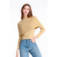 Sweater Long Stand Collar Long -sleeved