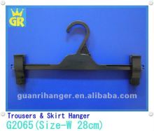 plactic clothes trousers skirt hanger with pinch clips G2050