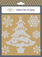 The Christmas tree Metallic Effect 3D Sticker