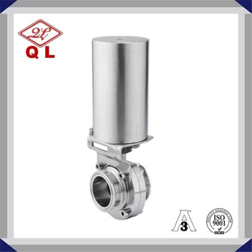 Sanitary Pneumatic Clamp End Butterfly Valve