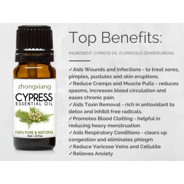 Private Label Minyak Esensial Cypress NATURAL UNDILUTED