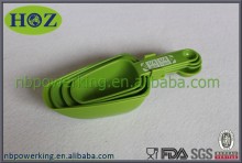BPA free Food grade Reusable Multi-purpose 4pk/set Plastic Measuring Spoons Measuring Scoops