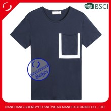 China Manufacturer Wholesale Plain Pocket T Shirt for Men