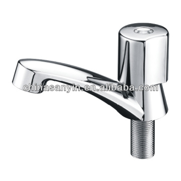 Goose neck chrome sink faucet