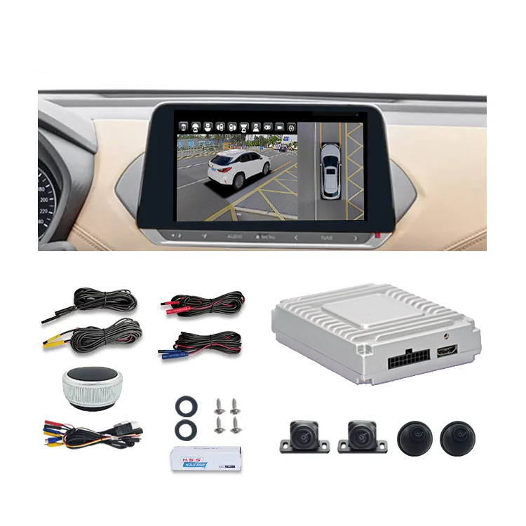 3d Bird S Eye View Security System Car Dvr Recording Surround View Camera System Driving Panorama 360 Degree Car Camera