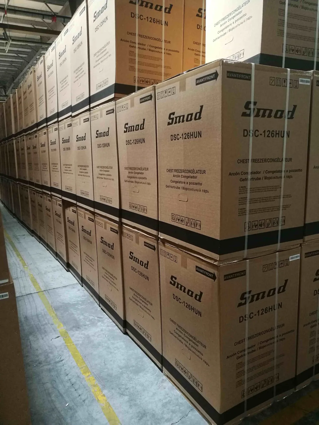 Smad 3.4cuft 97L Mini Deep Chest Freezer for Home Garage Frozen Storage