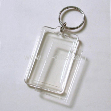 Cheap Acrylic Photo Frame Key Chains 