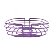 Purple Square Metal Wire Bread Basket