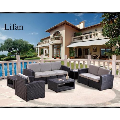 HOTEL ROYAL Outdoor Rattan Korbsofa-Set