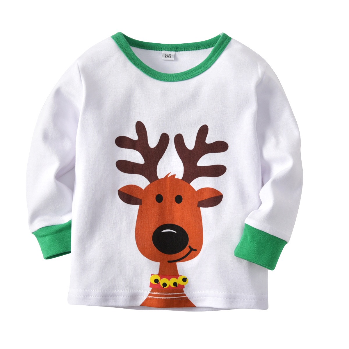 Baby Fashion Cute Cotton Christmas T Shirt Set