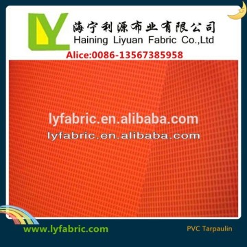 ECO-PVC tarpaulin in Fluorescece Red