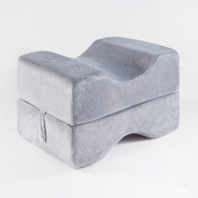 Foldable Memory Foam Leg Pillow for Pain Relief: Supports Hips, Lower Back, and Sciatic Nerve