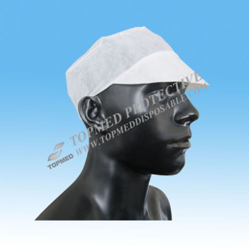 Disposable Nonwoven PP Worker Cap for Male for Industry