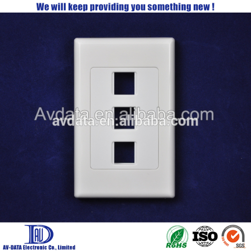 3 Port 1gang Australian Type video wall plate switch