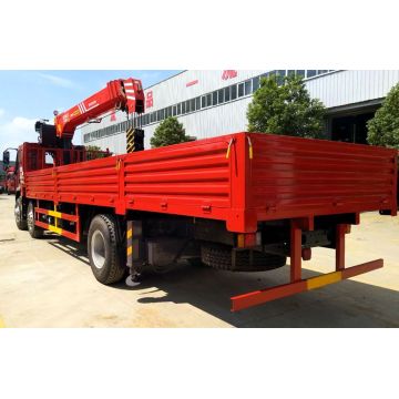 Dongfeng 10Tons Telescopic Boom Truck ติดเครน