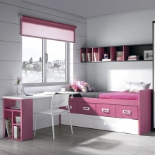 Modern Youth Bedrooms: Customizable Wooden Storage Single Beds with Pull-down and Trundle Options