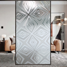 Geometric diamond pattern static window sticker