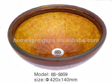 bathroom sink art glass basin sanitary ware manufacturer china