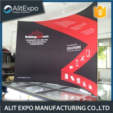 Magnetic trade show fabric back wall