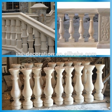 Artificial stone pillar fence