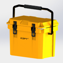 Portable Wine & Beer Can Cooler Box: Insulated Camping Cooler with Rolling