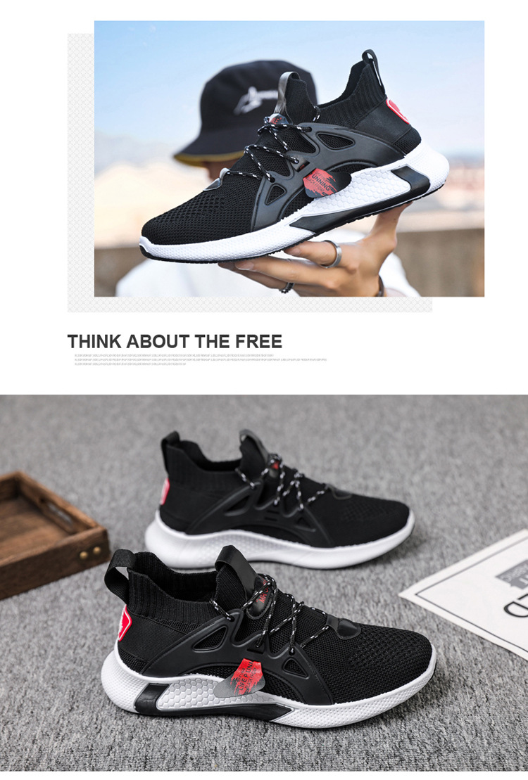 2021 Summer Men Shoes Korean Version of Fashion Casual  Breathable Light Sports Shoes Cross-border Supply Tide Shoes