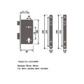 Turnable European Style Motise Lock