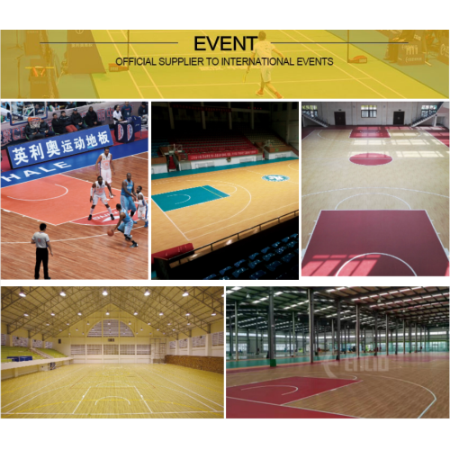 PVC-Bodenbelag Bahrain Kunststoff-PVC-Sport Indoor-Basketball-Bodenbelag Preis