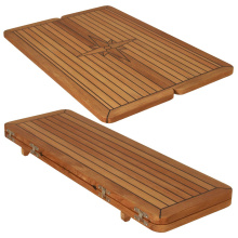 Boat Folding Teak Table Top 680/340x500,680/340x750,680/340x1000mm - Marine RV Furniture