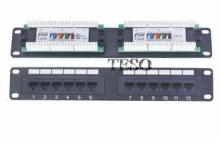 Network 24 Port Ethernet Patch Panel Shielded , Cat5 Patch