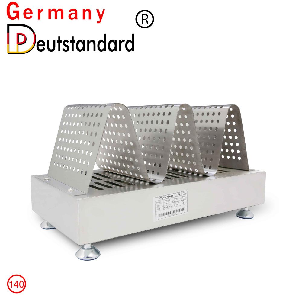 Egg waffle maker warmer machine with stainless steel