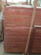 Iran Red Travertine Slab Price
