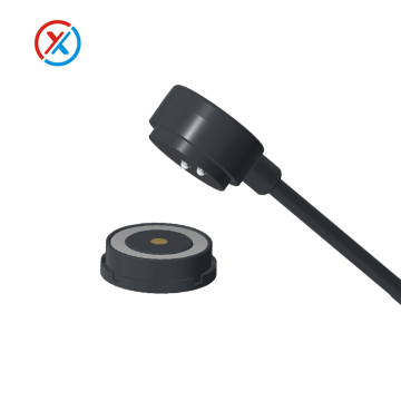 Custom High Current 12V 24V 10A Pogo Pin Connector 2 PIN Round Magnetic Charger Connector