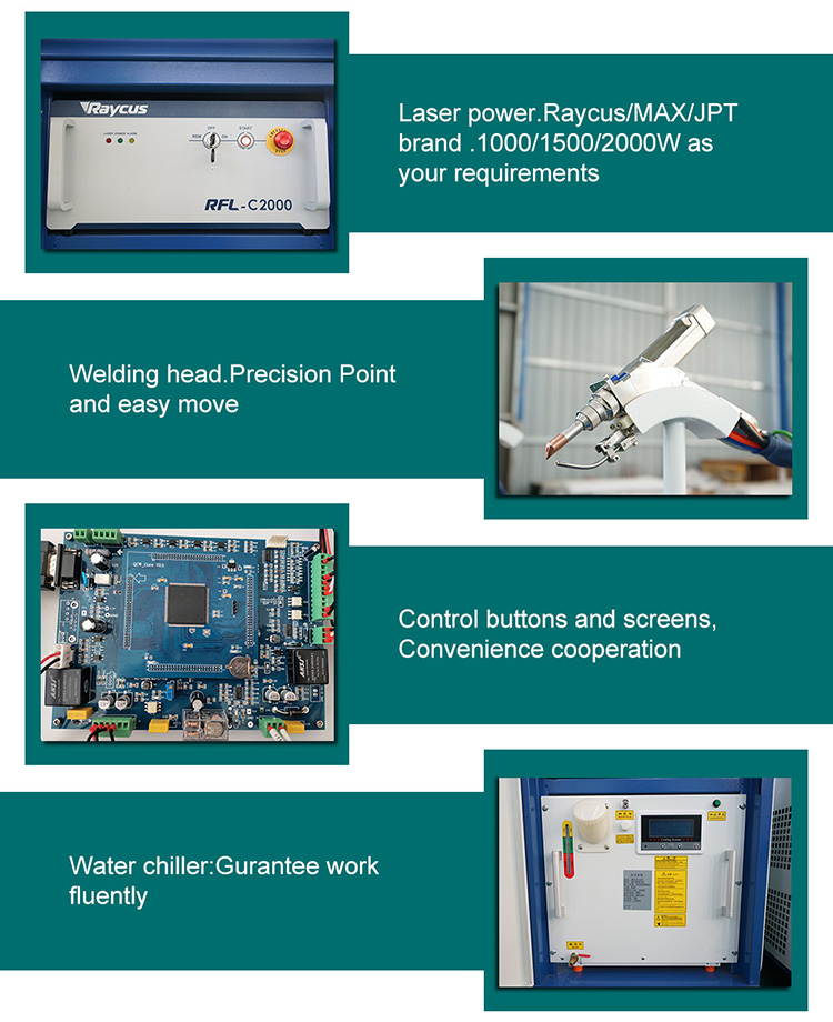 2020  NEW Silver gold ss sheet metal steel handheld fiber optic steel laser welding machine cost